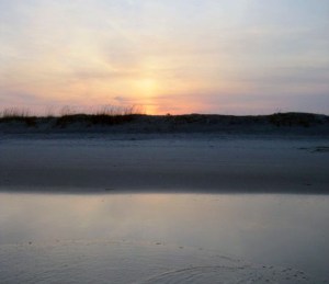 Sunset at Huntington Beach