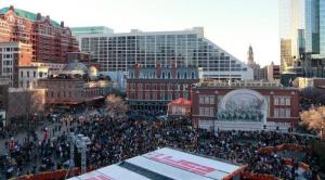 Just prior to construction of the new plaza, Sundance Square hosted ESPN for the week leading up to the 2011 Super Bowl.