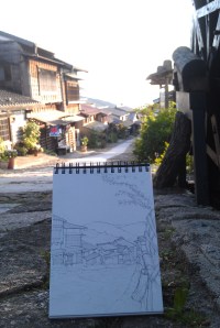 Sketching in Magome