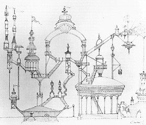 Charles W. Moore, Fantasy with Fish, 1971