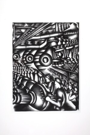 Jolán Gross-Bettelheim Home Front (Assembly Line) Lithograph, ca. 1942-43 Credit line: National Building Museum