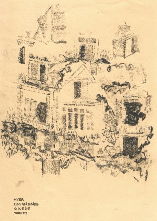 Myra Lycian Tombs, by Valeria Sherry