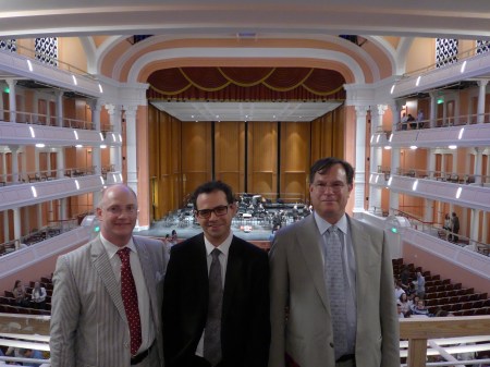From left to right, Associate Steve Knight, Associate Jon Toonkel, Principal Craig Williams. All three worked on the design of the Gaillard Center.